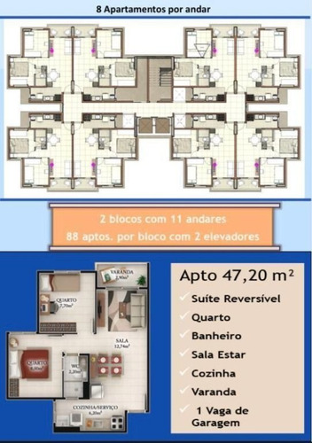 Imagem 9 de 11 de Apartamento Com 2 Dormitórios À Venda, 47 M² Por R$ 182.000,00 - Cristo Redentor - Fortaleza/ce - Ap0530