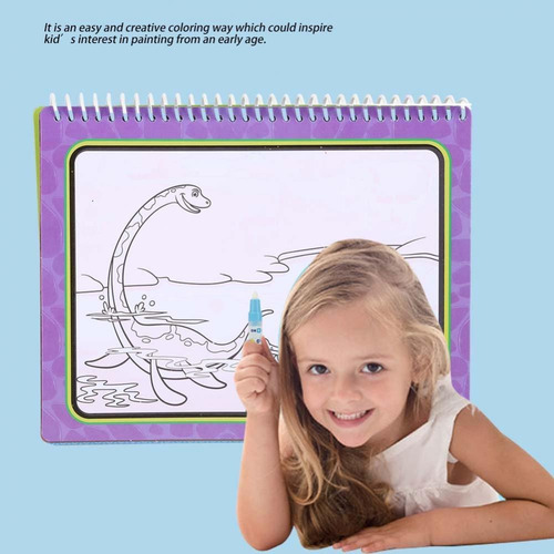 Libro De Dibujo Mágico Para Colorear Agua Con Pluma Niños Ni