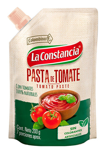 Pasta Tomate Bolsa 200g Constancia - g a $41