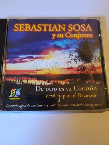 Cd,sebastian Sosa,de Otro Es Tu Corazon,autografiado