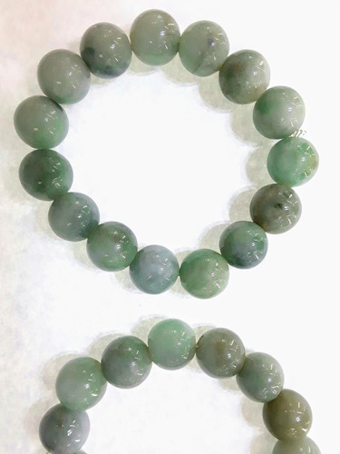 Pulsera Piedra Natural Jade En Bolitas 