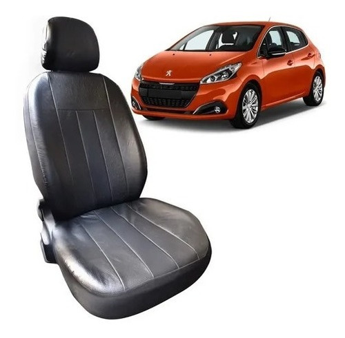 Funda Cubre Asiento Cuerina Acolchada Peugeot 208 13/19 Ent.