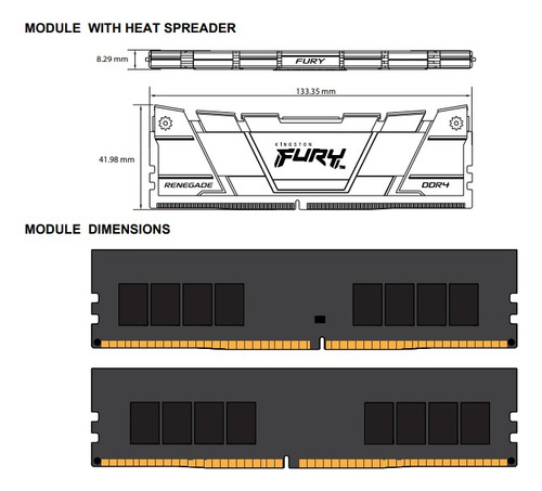 Memoria Ram Kingston Fury Renegade Ddr4 16gb 3600mhz 1x16