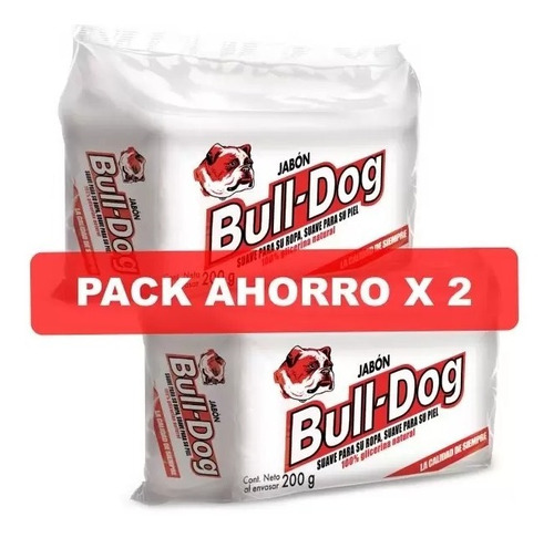 Jabón Bull-dog Pack X2 Barras De 200g C/u