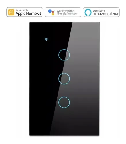 Interruptor Inteligente 3 Canales Homekit, Alexa & Google