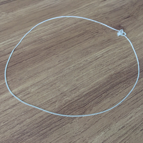 Imagen 3 de 10 de Cadena De Plata Ley .925 De 40 Cm Para Mujer Agálea Joyería