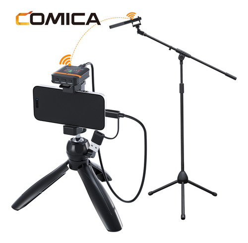 Micrófono Inalámbrico Comica Vm40 Combo Tipo Escopeta (vm30