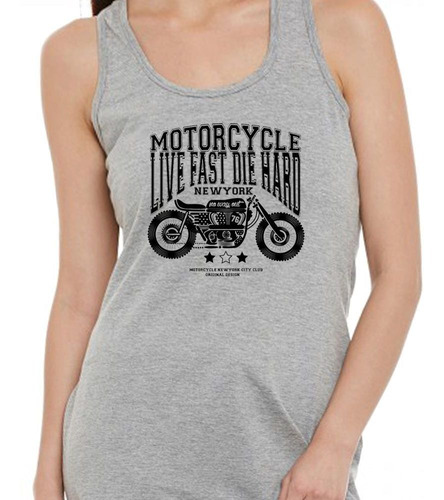 Musculosa Motorcycle Live Fast Die Hard Nyc