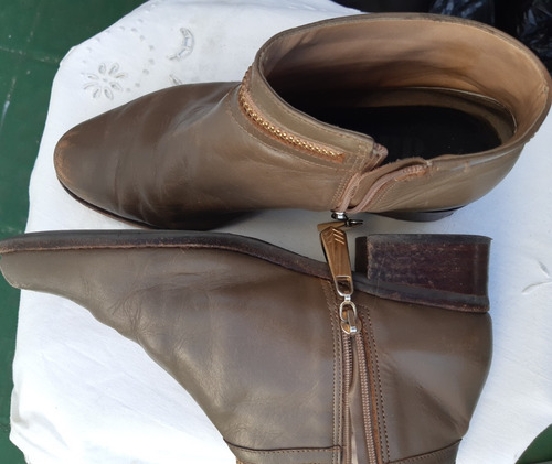 Bota Botineta Marron Mujer Dattelli Talle 34 Muy Cómoda