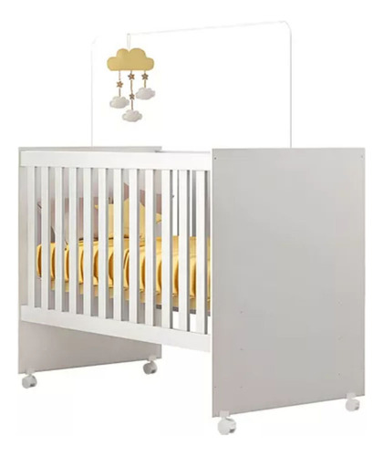 Mini Berço Cama Life Quarto De Bebê Menino E Menina Para Colchão 130x60 - Lv