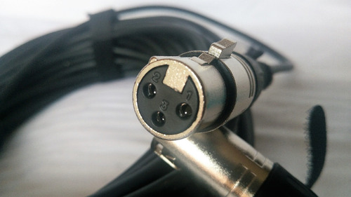 Imagen 5 de 8 de Cable Xlr Macho A Hembra Micrófono De 15 Metros Pvc Flexible