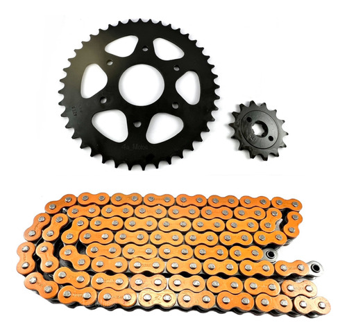 Kit Arrastre Ktm Duke 200-rc-ng 200 6h Hindu Cadena Naranja