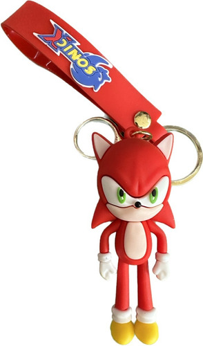 Llavero De Sonic Knuckless En 3d Personajes Kawai