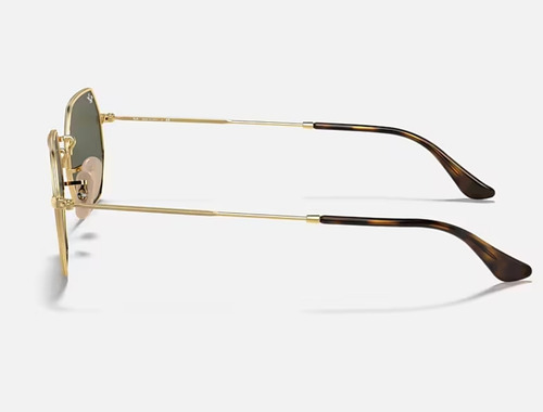 Lentes Ray-ban Octagonal Rb 3556n Originales Clasic Dorado Verde G15 Dorado Dorado