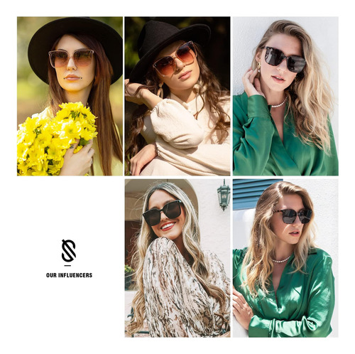 Óculos De Sol Sojos Para Mulheres E Homens De Estilo Vintage