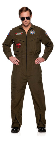 Disfraz De Top Gun Maverick 80's Tom Cruise 80s Piloto Aviador Avion Para Hombres Adultos Envio Gratis