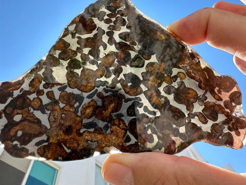 Pallasita / Pallasite Meteorito Sericho De Kenia 129 Grs