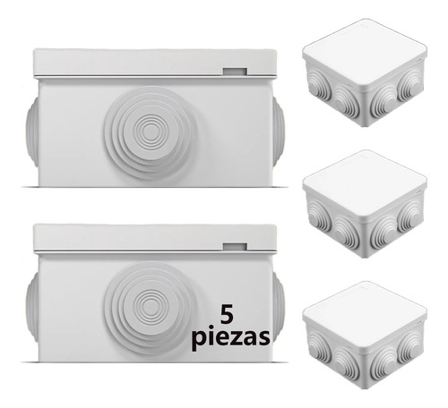 Cajas Estancas Ip55 Para Conexiones En Exterior Cctv 5pcs