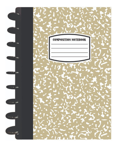 Cuaderno Discos T/frances 80hjs 105grs Pastadura 2 Separador Comopsition Beige
