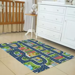 Alfombra infantil Brisa Kids Pista de 1 m x 1,30 m, longitud 130 cm, ancho 100 cm