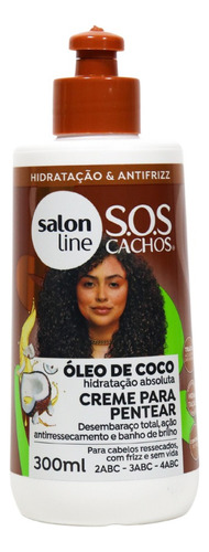 Creme De Pentear S.o.s Coco Nutrição Cachos Salon Line 300ml