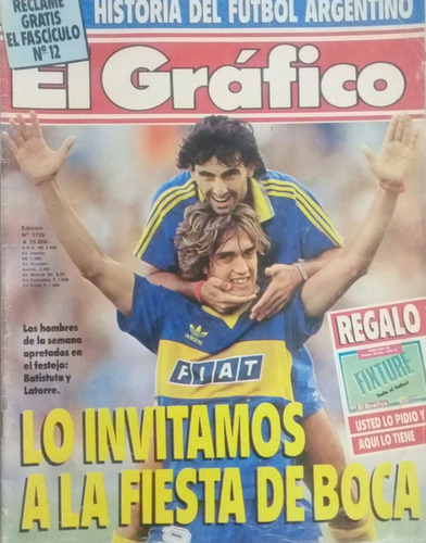 El Grafico 3726 Boca 2 Huracan 0, Copa Boca 4 River 3 (Usado)
