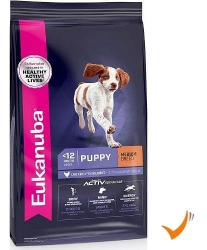 Alimento Perro Eukanuba Cachorro Raza Mediana 13.6kg.