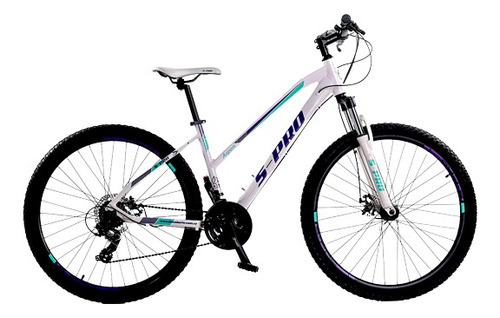 Bicicleta De Montaña De Dama Rodado 27.5 S-pro Aspen Blanca