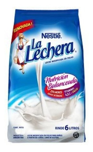 Leche Polvo La Lechera 400 Grs X 6 Unidades