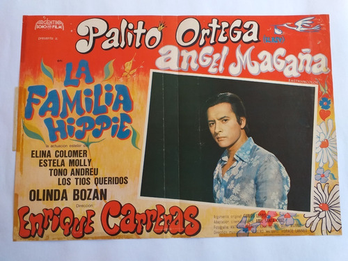 Lobby Card Cine Argentino  - La Familia Hippie *