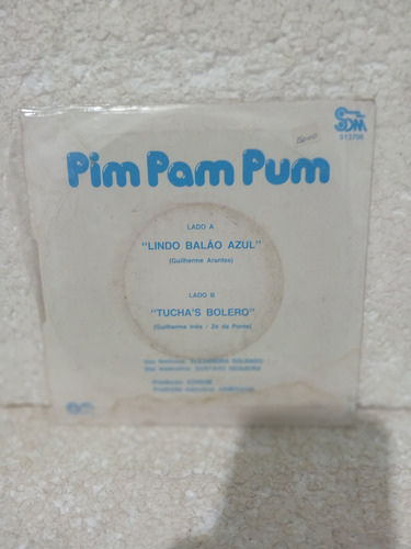 Compacto Pim Pam Pum - Lindo Balão Azul - 45rpm Estandar (Usado)