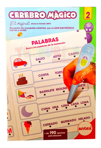 Libro Magico 2 Antex Cerebro Juego Aprender Ñinos Didáctico