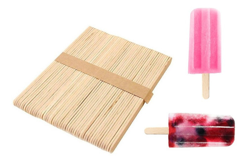 Paletas De Madera Para Helados Pack 500 Unidades Negocio