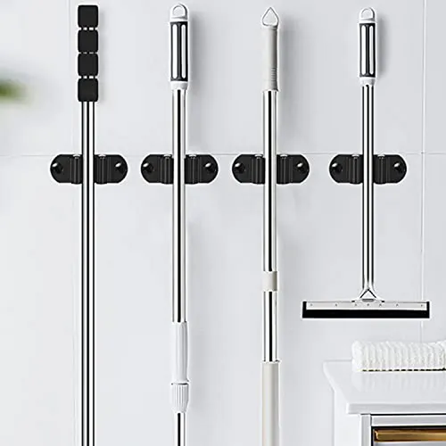 Soporte De Escobas Y Trapeadores De Acero Inoxidable Para Pa