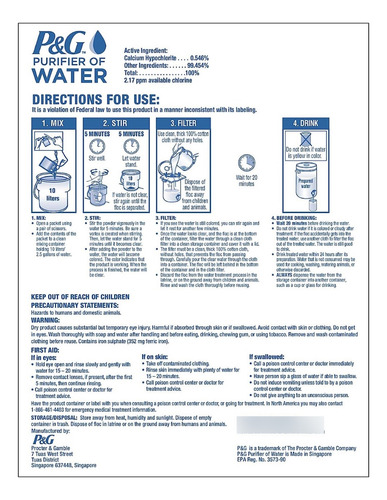 P&g Purificador De Agua Polvo Pack 50