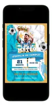 Comprar Kits Imprimibles Tarjeta De Cumple Personalizada Futbol