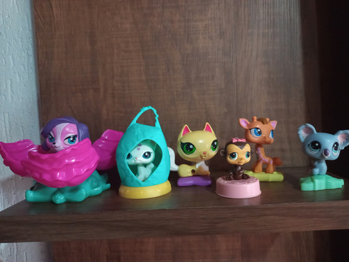 6 Bonecos Littlest Pet Shop Usados Na Condição Das Fotos (Usado)