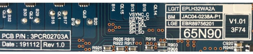Driver Ebr89756201 / 3pcr02703a / Modelo 65nano91ana (Usado)