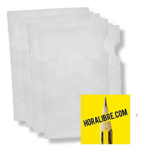 Carpeta En L A4 Transparente X 12 Unidades