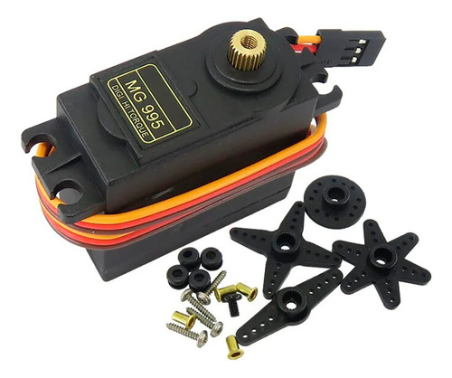 Kit 2 Servomotores Mg995 15kg 360° Servo Engranes Metalicos