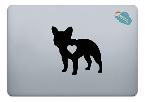 Calcomanía Sticker Vinil Para Laptop Perro Bull Dog Mod2