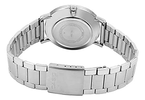 Casio Ltp-vt01d-2b2 Reloj Analógico Minimalista De Acero Ino