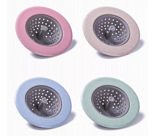 Imagen 2 de 3 de Filtro Bacha Pileta Tapón De Silicona Rejilla