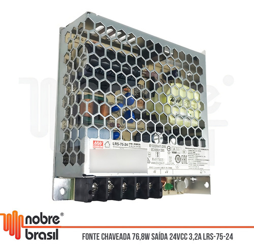 Fuente Chaveada 24 V CC 76,8 W 3,2 A Original Mean Well