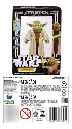 Boneco Elástico Mestre Yoda Saga Star Wars Original - Sunny