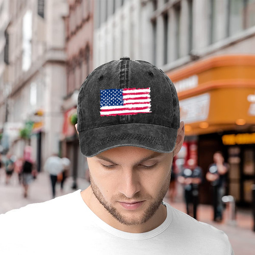 Gorra De Béisbol De Algodón Vintage Con Impresión, Gorra De