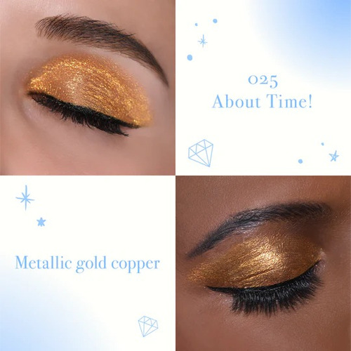 Sombra Líquida Moira Cosmetics Glitter Color de la sombra About time