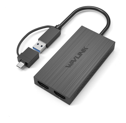 Adaptador Gráfico Usb 3,0 Y Usb-c Dual A Hdmi Wavlink