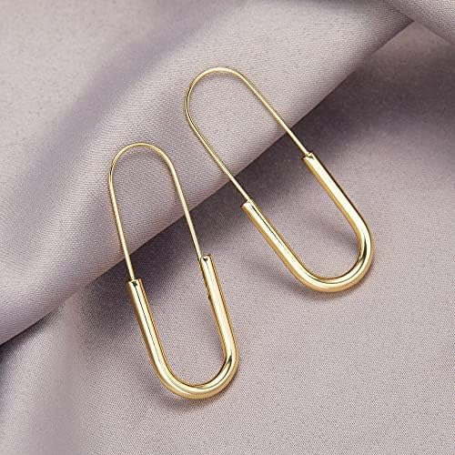Gmai Aretes De Imperdible Para Mujeres Y Niñas, Aretes De Ar