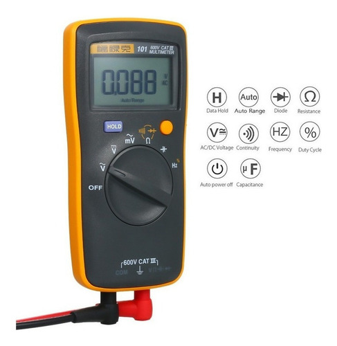 Fluke F101 - Multímetro Portátil Digital (tamaño De Palma)